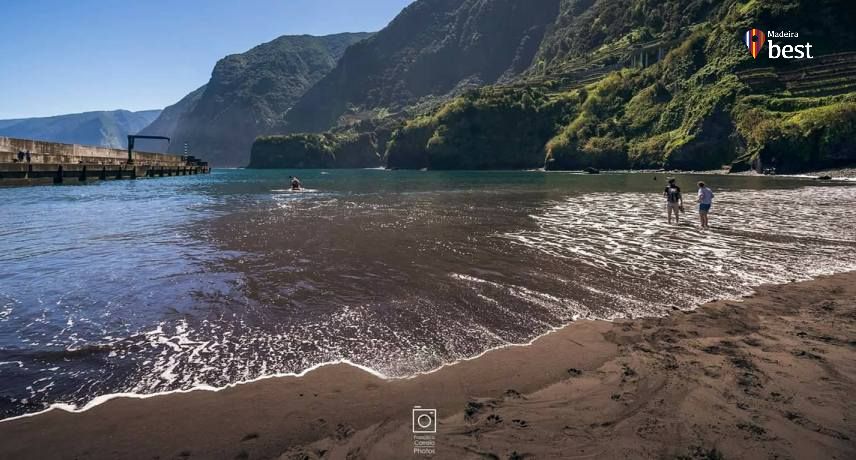 Seixal harbor beach Summer attractions on Madeira Island